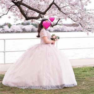 Blush pink Quinceañera dress ~includes underskirt~